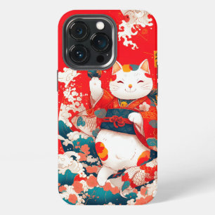 Maneki-Neko, Japanese Lucky Cat iPhone 13 Pro Case