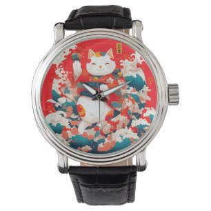 Maneki-Neko, Japanese Lucky Cat Watch