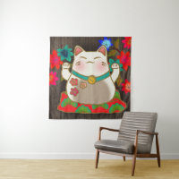 Maneki Neko lucky cat art