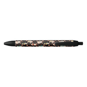 Maneki Neko Lucky Cats Black Ink Pen
