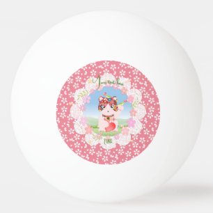 Maneki Neko Lucky Luna Ping Pong Ball