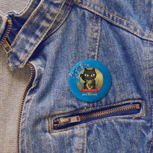 Maneki Neko Lucky Poilue 6 Cm Round Badge