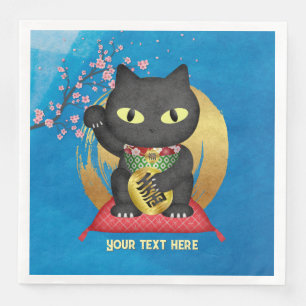 Maneki Neko Lucky Poilue Napkin