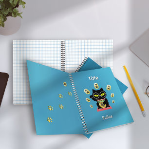 Maneki Neko Lucky Poilue Spiral Notebook