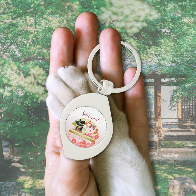 Maneki Neko Lucky Poiluna Key Ring (Maneki Neko Lucky Poiluna Keychain)
