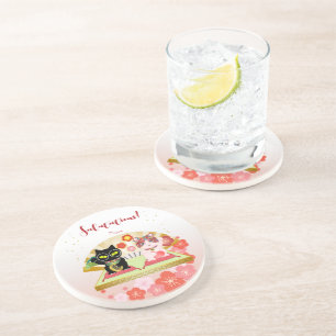 Maneki Neko Lucky Poiluna rubber Coaster