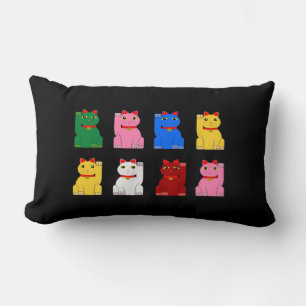 maneki neko lumbar cushion
