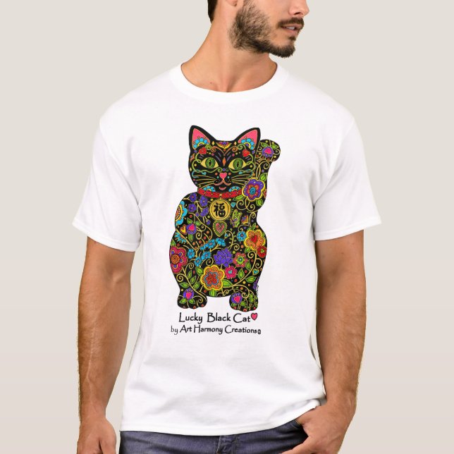 Maneki Neko Men's T-Shirt (Front)
