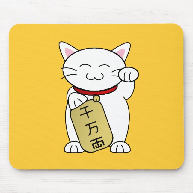 Maneki Neko Mouse Pad (Front)