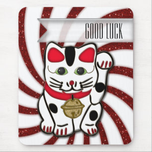 maneki neko mouse pad