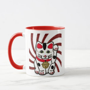 maneki neko mug