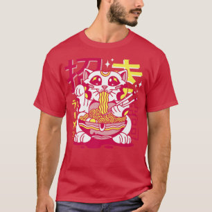 Maneki Neko Ramen Cat Japan Japanese T-Shirt