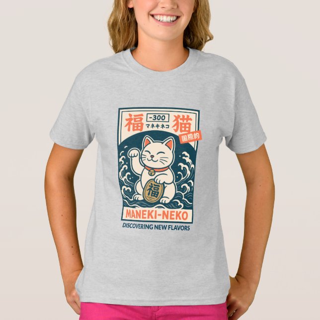 Maneki-Neko T-Shirt (Front)