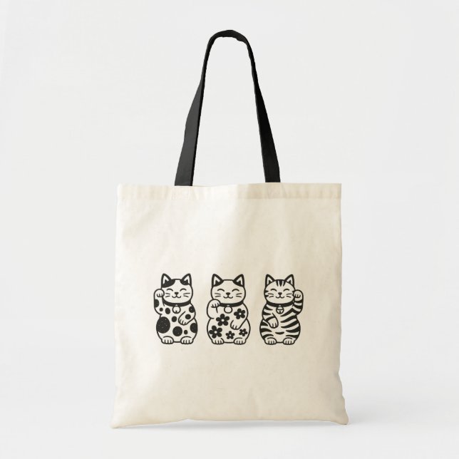 Maneki Neko Tote Bag (Front)