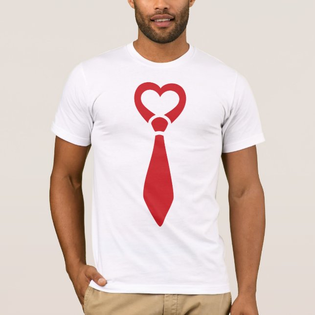 Manentine's Day Tie T-Shirt (Front)