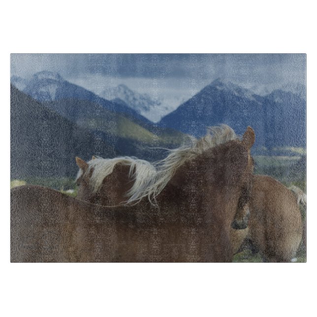 Manes & Mountains Cutting Board (Front)