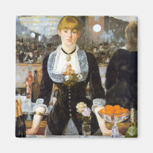 Manet: A Bar at the Folies-Bergere, 1882 Magnet