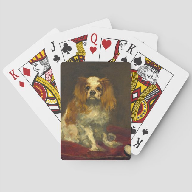 Manet A King Charles Spaniel Playing Cards (Back)