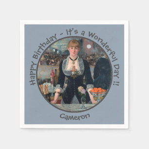 Manet Bar at the Folies-Bergère Party Collection Napkin