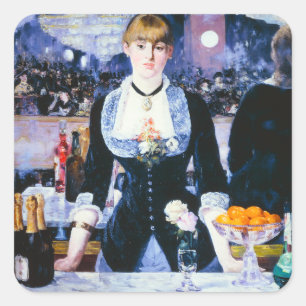 Manet Bar at the Folies Bergere Stickers