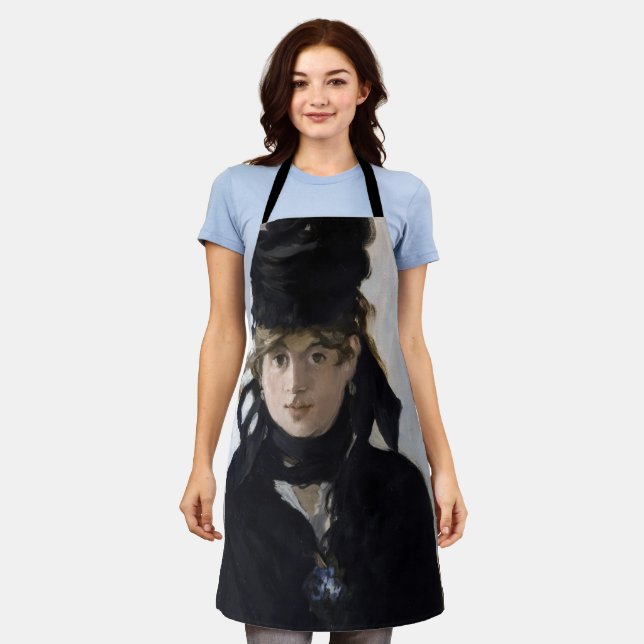 Manet - Berthe Morisot with a bouquet of violets Apron (Worn)