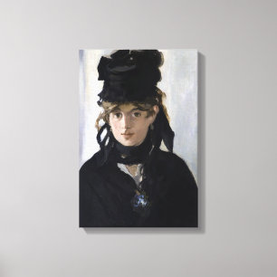Manet - Berthe Morisot with a bouquet of violets Canvas Print