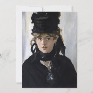 Manet - Berthe Morisot with a bouquet of violets Invitation