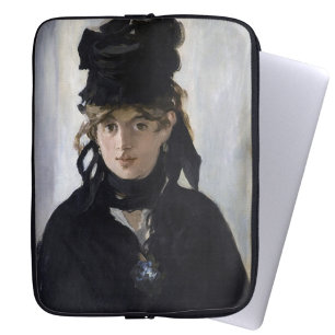 Manet - Berthe Morisot with a bouquet of violets Laptop Sleeve