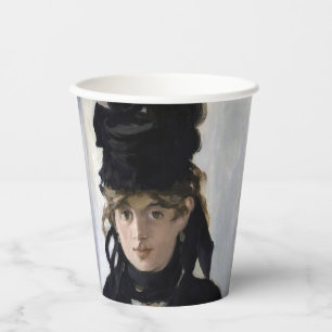 Manet - Berthe Morisot with a bouquet of violets Paper Cups