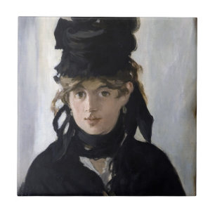 Manet - Berthe Morisot with a bouquet of violets Tile