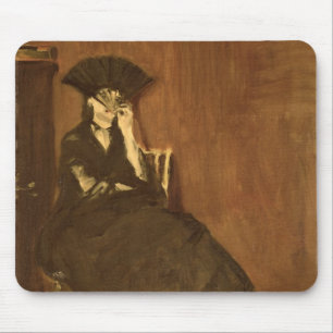 Manet Berthe Morisot with a Fan, 1872 Mouse Pad