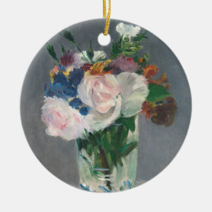 Manet   Flowers in a Crystal Vase, c.1882 Ceramic Tree Decoration