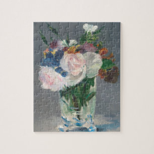 Manet Flowers in a Crystal Vase, c.1882 Jigsaw Puzzle
