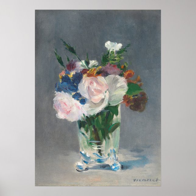 Manet | Flowers in a Crystal Vase, c.1882 Poster (Front)