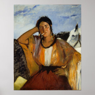 Manet - Gipsy With Cigarette Poster