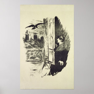 Manet   Illustration for 'The Raven' Poster