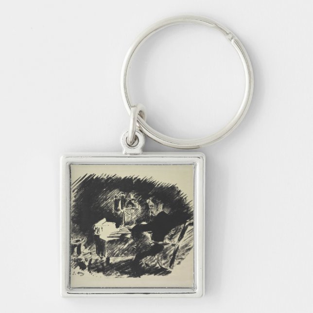 Manet | Le Corbeau , 1875 Key Ring (Front)