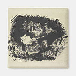 Manet   Le Corbeau , 1875 Magnet