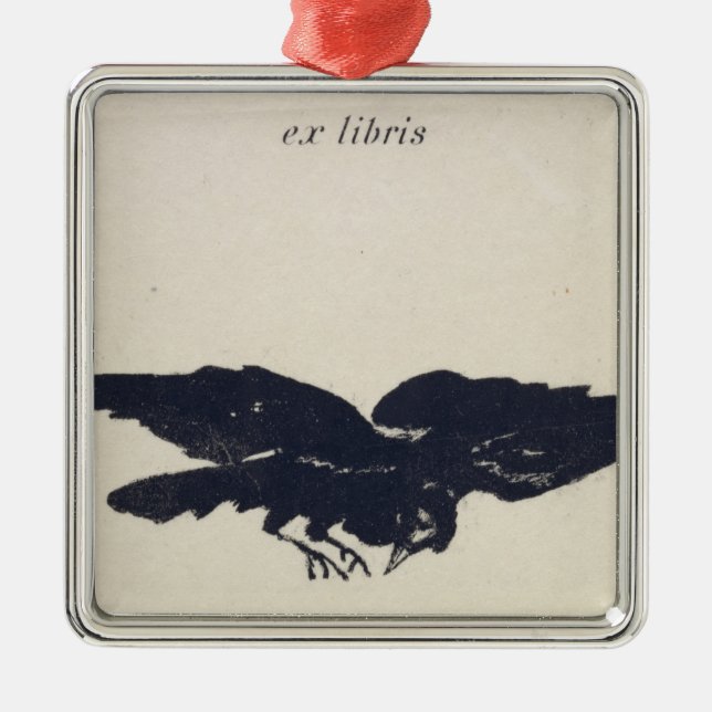 Manet | Le Corbeau , 1875 Metal Tree Decoration (Front)