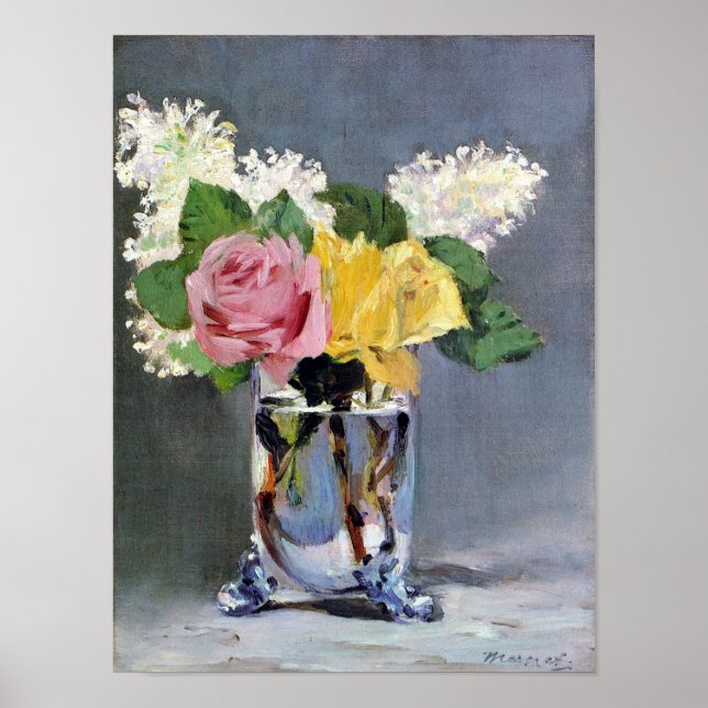 Manet Lilacs and Roses Fine Art Print (Front)