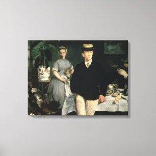 Manet   Luncheon in the Studio, 1868 Canvas Print