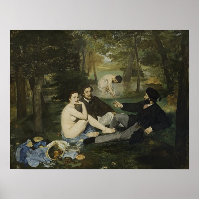 Manet - Luncheon On Grass Poster (Front)
