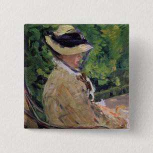 Manet   Madame Manet at Bellevue 15 Cm Square Badge