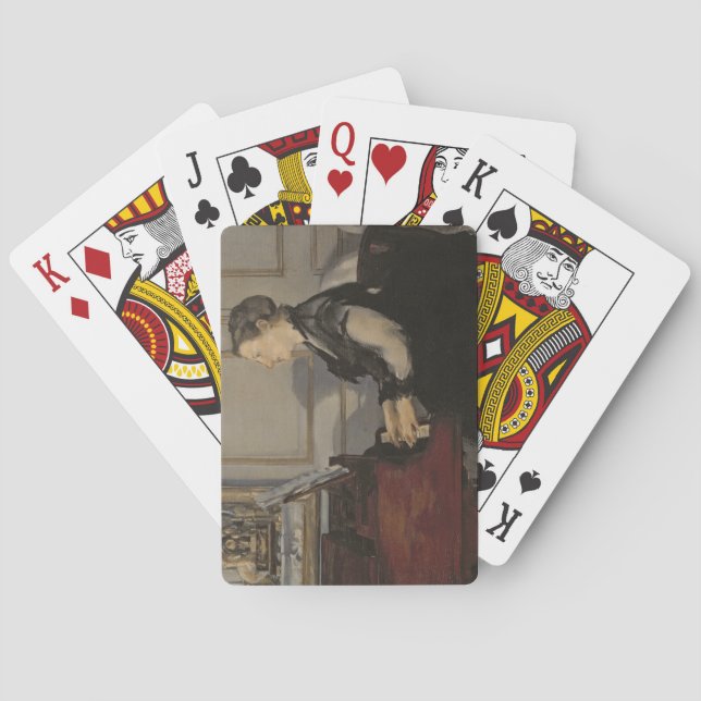 Manet | Madame Manet at the Piano, 1868 Playing Cards (Back)