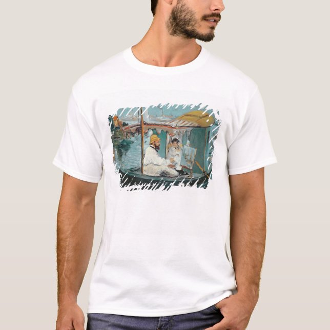 Manet | Monet in his Floating Studio, 1874 T-Shirt (Front)