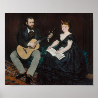 Manet, Music Lesson Poster