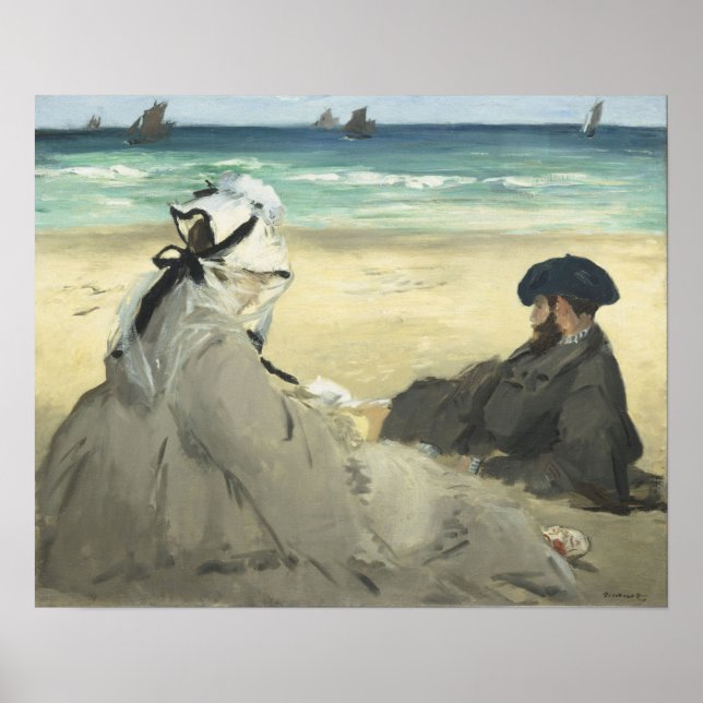 Manet - On Beach Poster (Front)