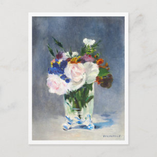 Manet Painting of Flower Bouquet Postcard
