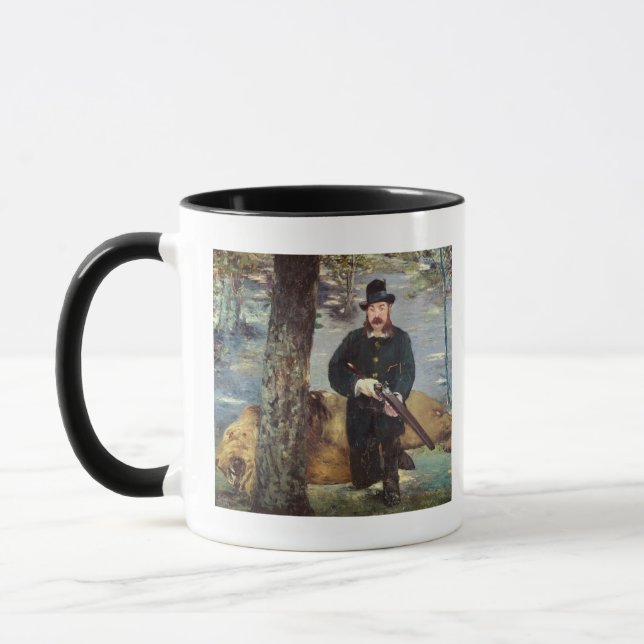 Manet | Pertuiset, Lion Hunter, 1881 Mug (Left)