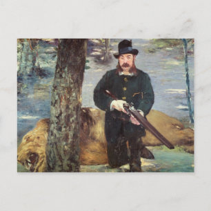 Manet Pertuiset, Lion Hunter, 1881 Postcard